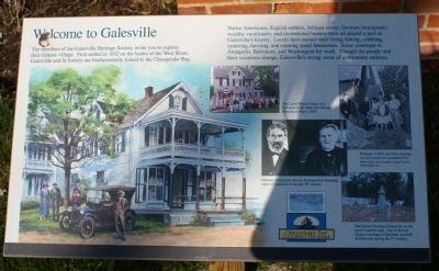 Welcome to Galesville Marker image. Click for full size.