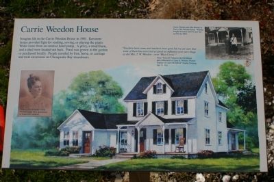 Carrie Weedon House Marker. Click for full size. Carrie Weedon House Marker image. Click for full size.