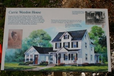 Carrie Weedon House Marker image. Click for full size.