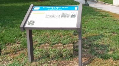 Flag Waving at Fawn Street Marker. Click for full size. Flag Waving at Fawn Street Marker image. Click for full size.