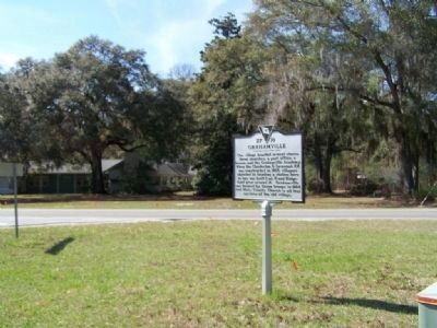 Grahamville Marker, Bees Creek Road at intersection. Click for full size. Grahamville Marker, Bees Creek Road at intersection image. Click for full size.