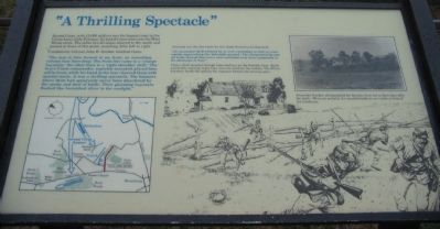 "A Thrilling Spectacle" Marker. Click for full size. "A Thrilling Spectacle" Marker image. Click for full size.