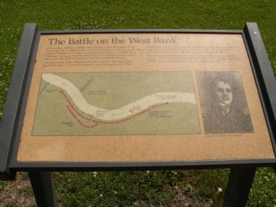 The Battle on the West Bank Marker image. Click for full size.