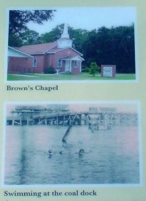 Brown’s Chapel; Swimming at the coal dock. Click for full size. Brown’s Chapel; Swimming at the coal dock image. Click for full size.