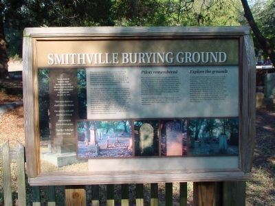 Smithville Burying Ground Marker. Click for full size. Smithville Burying Ground Marker image. Click for full size.