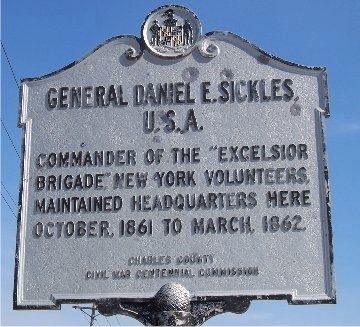 General Daniel E. Sickles, U.S.A. Marker image. Click for full size.