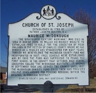 Church of St. Joseph Marker image. Click for full size.