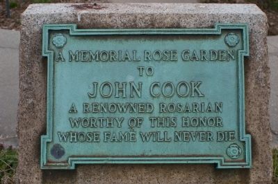 A Memorial Rose Garden Marker image. Click for full size.