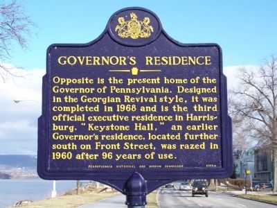 Governor's Residence Marker image. Click for full size.