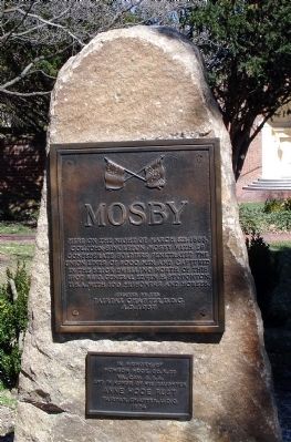 Mosby Monument. Click for full size. Mosby Monument image. Click for full size.