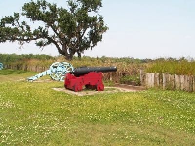 An American Gun mounted on a mobile naval carriage image. Click for full size.