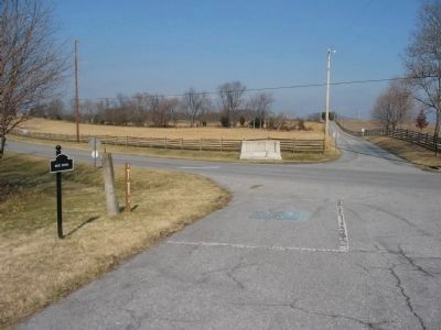 Monument at the intersection of Dunker Church and Smoketown Roads image. Click for full size.