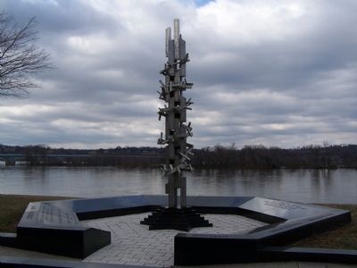 "Never Again" Holocaust Memorial Monument image. Click for full size.