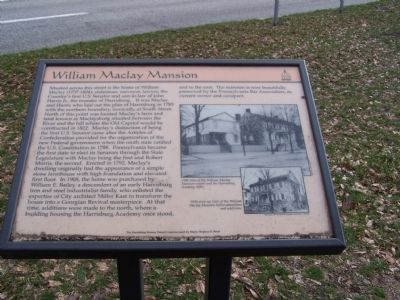 William Maclay Mansion Marker image. Click for full size.