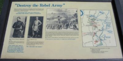 "Destroy the Rebel Army" Marker. Click for full size. "Destroy the Rebel Army" Marker image. Click for full size.