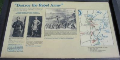 "Destroy the Rebel Army" Marker image. Click for full size.