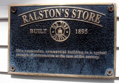 Ralston's Store Marker. Click for full size. Ralston's Store Marker image. Click for full size.