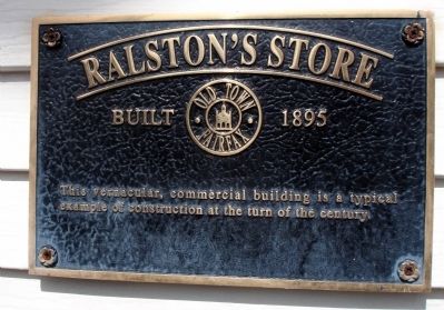 Ralston's Store Marker image. Click for full size.