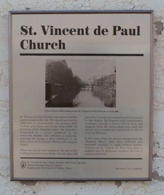 St. Vincent de Paul Church Marker image. Click for full size.