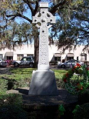 Celtic Cross with wreath image. Click for full size.