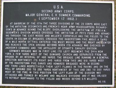 II Army Corps Tablet - Main Tablet image. Click for full size.