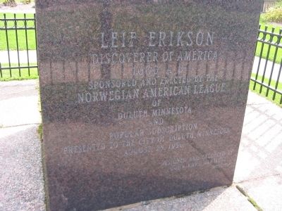Leif Erikson Marker image. Click for full size.