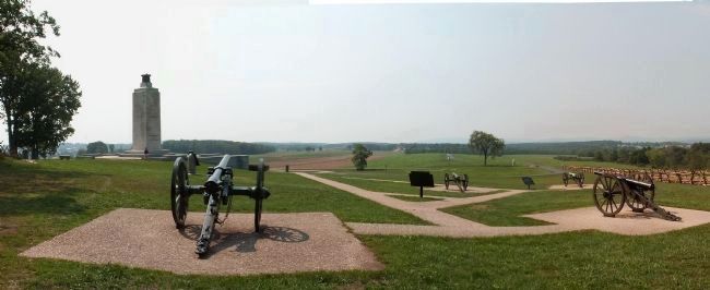 Confederate Battery on Oak Hill image. Click for full size.