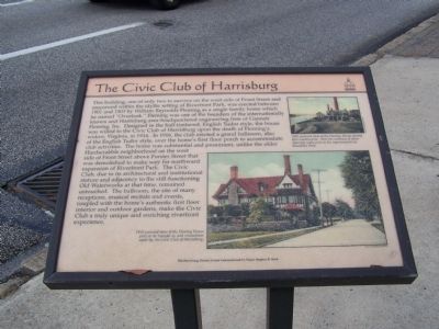 The Civic Club of Harrisburg Marker image. Click for full size.