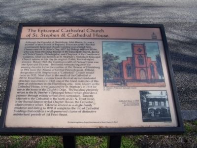 The Episcopal Cathedral Church of St. Stephen & Cathedral House Marker. Click for full size. The Episcopal Cathedral Church of St. Stephen & Cathedral House Marker image. Click for full size.