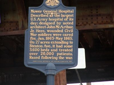Mower General Hospital Marker. Click for full size. Mower General Hospital Marker image. Click for full size.