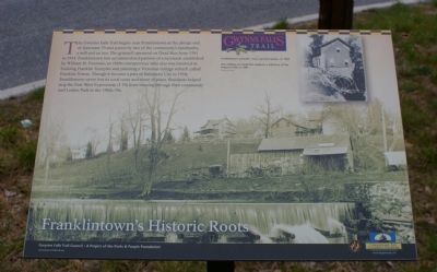 Franklintown's Historic Roots Marker. Click for full size. Franklintown's Historic Roots Marker image. Click for full size.
