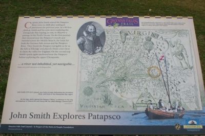 John Smith Explores Patapsco Marker image. Click for full size.