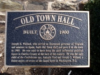 Old Town Hall Marker. Click for full size. Old Town Hall Marker image. Click for full size.