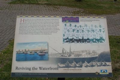 Reviving the Waterfront Marker image. Click for full size.