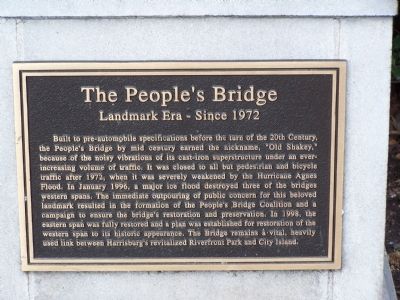 The People's Bridge Marker image. Click for full size.