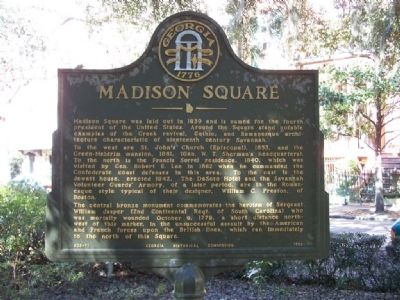 Madison Square Marker image. Click for full size.