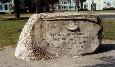 Line of the Minutemen Marker. Click for full size. Line of the Minutemen Marker image. Click for full size.