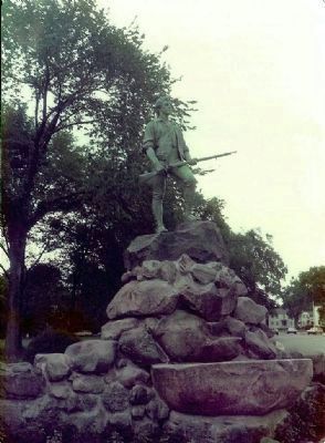 The Lexington Minuteman Statue was created by H.H. Kitson and was dedicated on 19 April 1900 image. Click for full size.