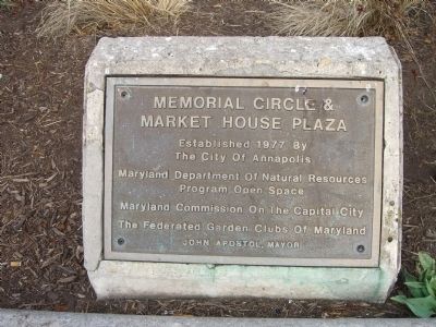 Memorial Circle and Market House Plaza Marker. Click for full size. Memorial Circle and Market House Plaza Marker image. Click for full size.