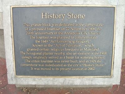 History Stone Marker image. Click for full size.