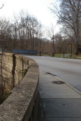 Bridging Gwynns Falls Marker. Click for full size. Bridging Gwynns Falls Marker image. Click for full size.