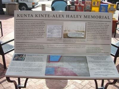 Kunte Kinte-Alex Haley Memorial Marker image. Click for full size.