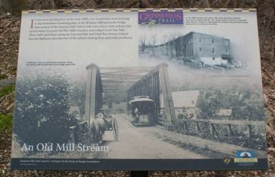 An Old Mill Stream Marker image. Click for full size.