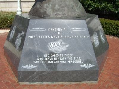 Centennial of the United States Navy Submarine Force Marker image. Click for full size.