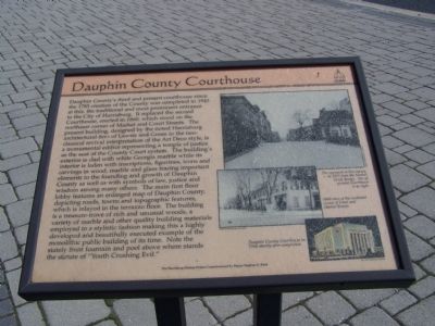 Dauphin County Courthouse Marker image. Click for full size.