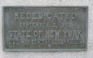 Rededication Plaque. Click for full size. Rededication Plaque image. Click for full size.