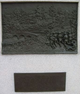 Charge of Second Maryland at Burnside Bridge. Click for full size. Charge of Second Maryland at Burnside Bridge image. Click for full size.