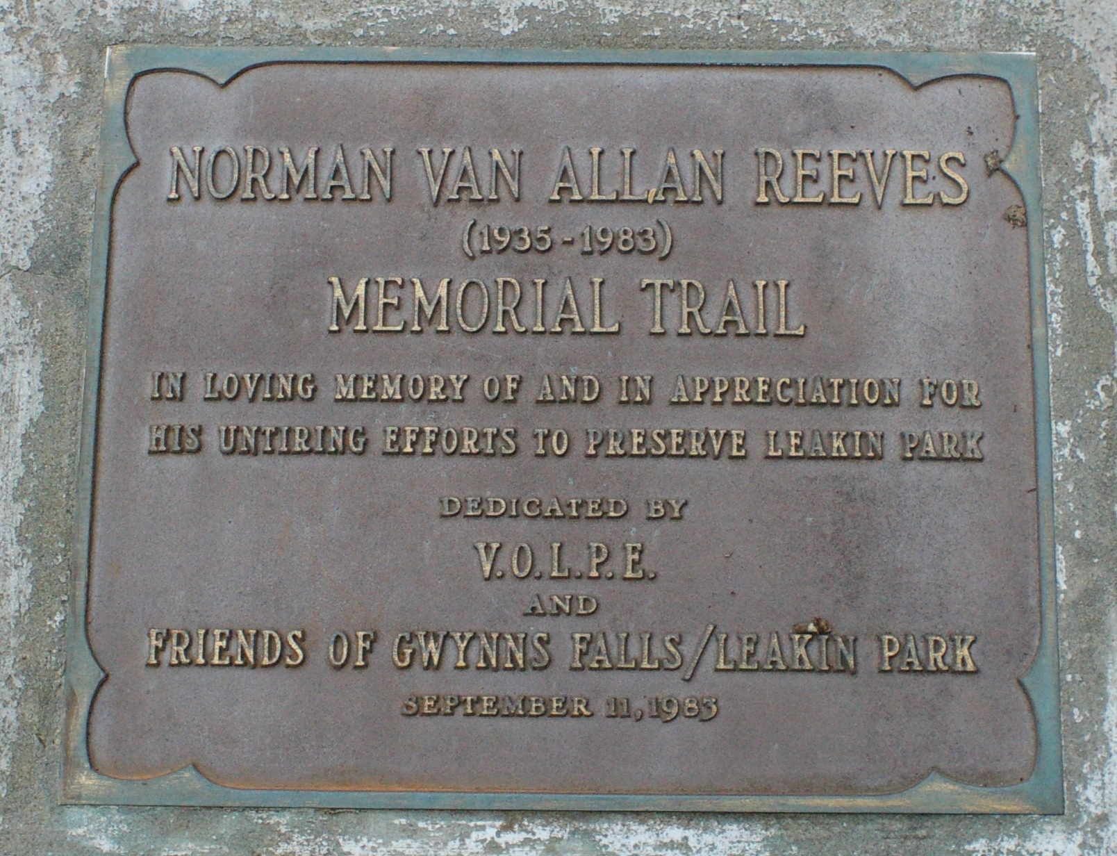 Norman Van Allan Reeves Marker