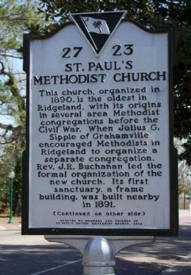 St. Paul's Methodist Church Marker image. Click for full size.