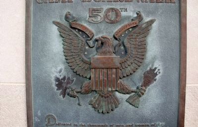 Photo taken on 18 March 08 shows further vandalism to the plaque image. Click for full size.